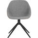 Mccoy November Grey / Cinnamon Brown Swivel Dining Chair, Swivel